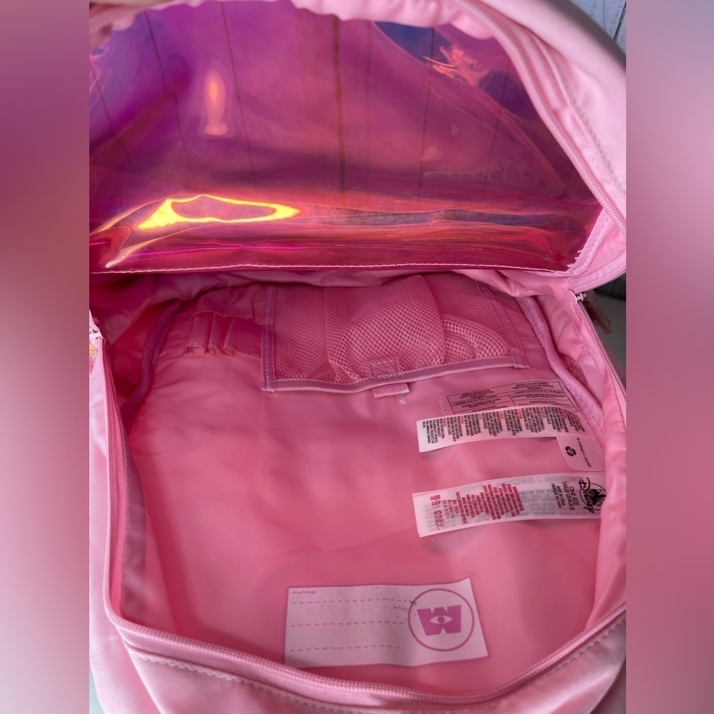 DISNEY STORE Monsters INC Monsters University Sulley Mike Backpack Holographic - Picture 4 of 8